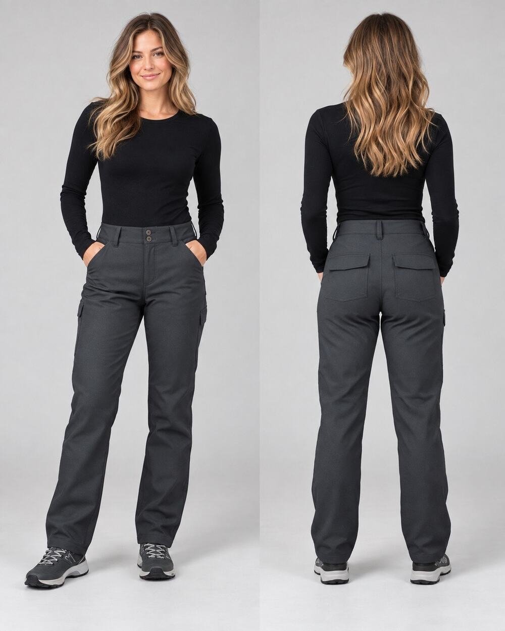 Ketchi Sitka Fleece-Lined Outdoor Pants Women’s Size 8 Regular Gray